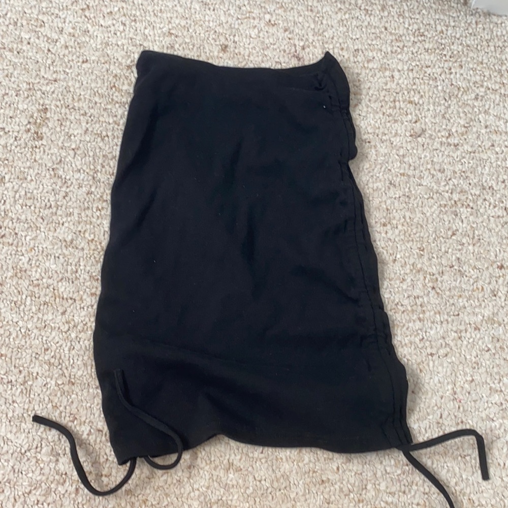 Black tie skirt